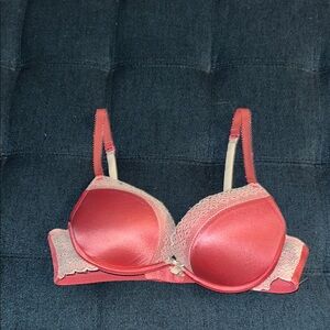 Aerie Emma Lace Trim Pink Bra - 34B